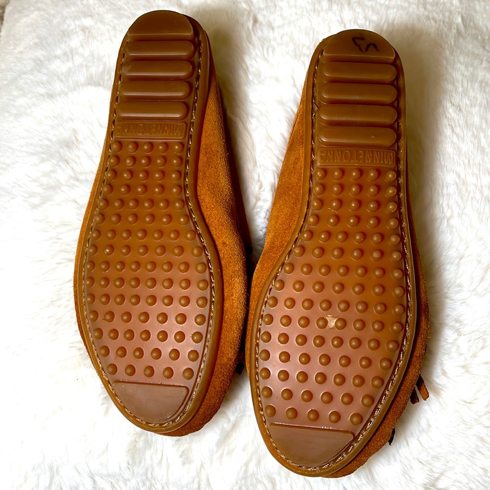 Minnetonka Genuine Suede Kitty Leather Moccasins - Picture 9 of 15